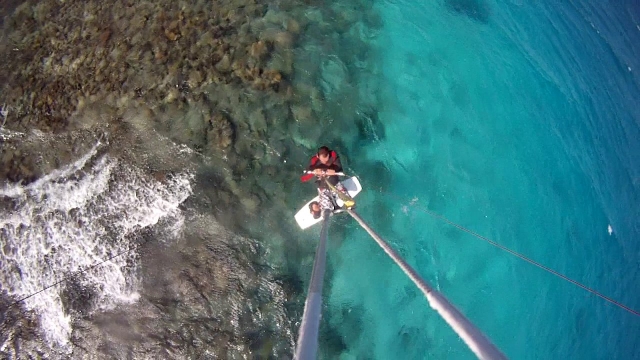 Vista aerea del kiter